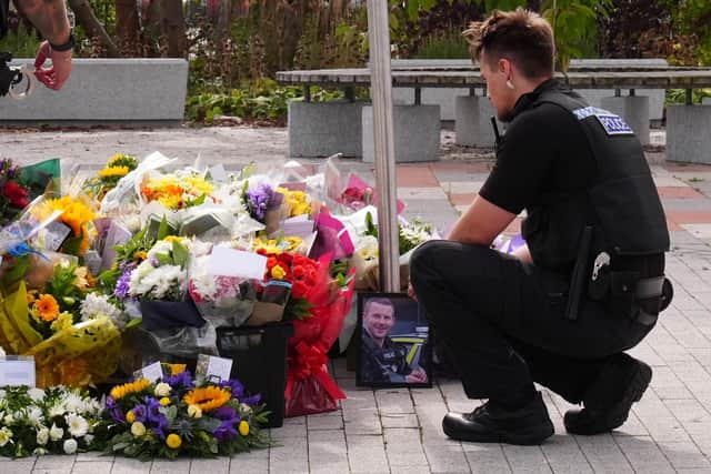 PC Matthew Blades and PC Tom Clough died in the crash on the A66 near Middlesbrough.