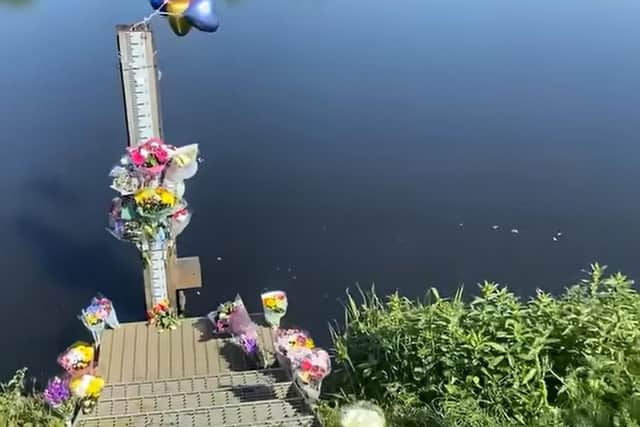 The body of Tyler Wilson, 16, was pulled from the river shortly before 8.30pm.