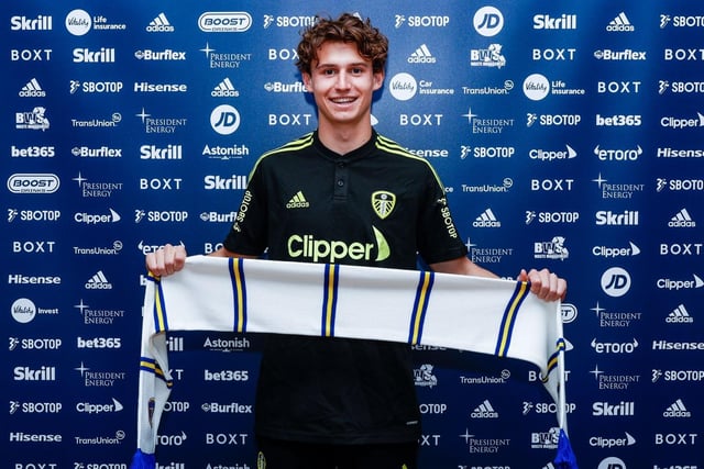 Leeds' first signing of the summer window was confirmed just days after the great escape against Brentford. USMNT international Brenden Aaronson joined in an initial £25 million deal.