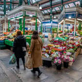Kirkgate Market where Marks and Spencer's first outlet opened in 1884.