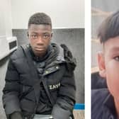 Solomon Agyemang (left) and Mohammed Ibrahim Hussain have both been reported missing from their homes in Wakefield. Photo: West Yorkshire Police