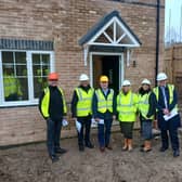 MHA chief executive Lee Bloomfield (centre left) and regeneration manager Tracie Naylor (centre righ