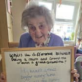 Resident Pat Ambler at Ashworth Grange Care Home sharing Mother’s Day wisdom