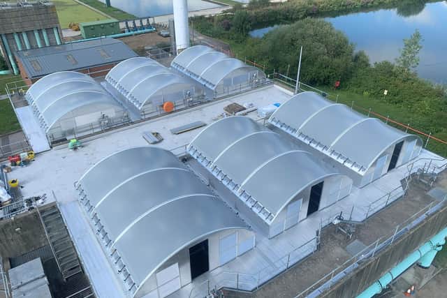 A set of Power Plastics removable covers, over drinking water tanks
