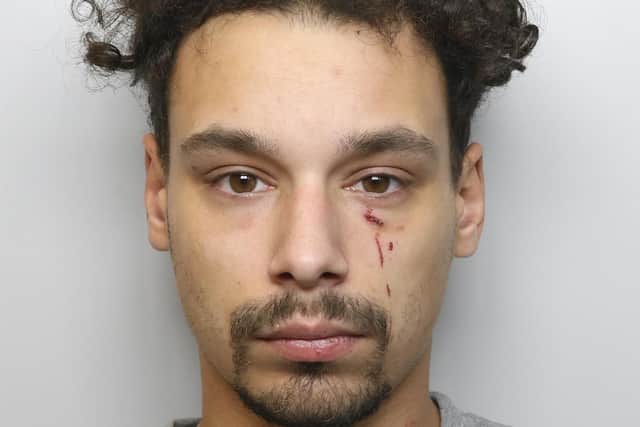 Loveday-Sims put his partner through a violent attack.