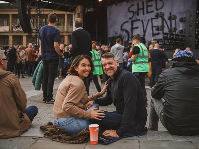 Shed Seven fans at The Piece Hall. Photos by Cuffe and Taylor and The Piece Hall Trust