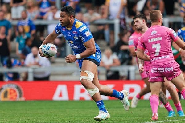 David Fusitu'a will leave Leeds Rhinos at the end of this season, the club have confirmed. Picture by Alex Whitehead/SWpix.com.