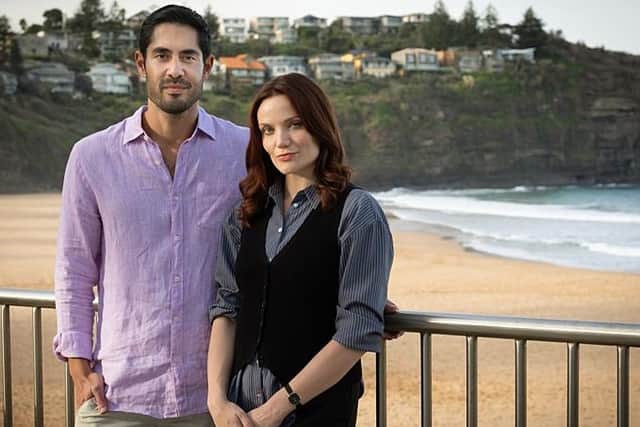 DI Mackenzie Clarke (Anna Samson) runs into her ex-fiance Glenn (Tai Hara) in the new series Return to Paradise (Picture: Red Planet/BBC Studios/John Platt)