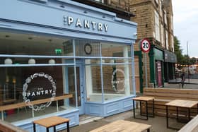 The front of The Pantry, a new cafe and grocery shop set to open on Roundhay Road in Oakwood, Leeds.