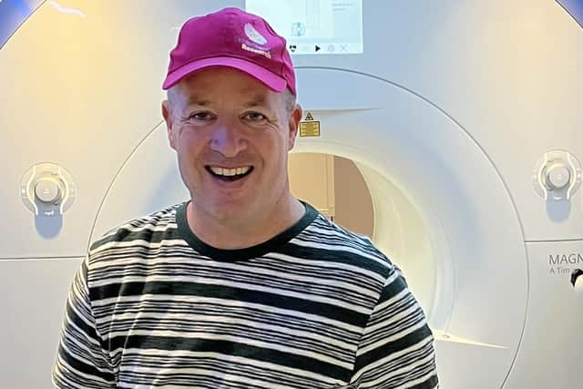 Rory Burke, 51, was diagnosed with an oligodendroglioma brain tumour in February 2012 after having a seizure while driving to work. Image: Brain Tumour Research