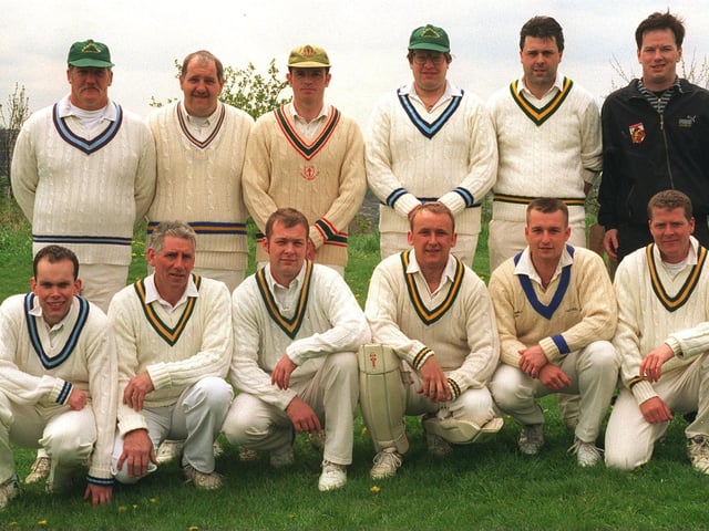 Garforth CC pictured in May 1996. They played in Division 2 of the Leeds League. Back row, from left, are Nigel Edwards, Gary Edwards, Dave Hunt, Nigel Booth, Ian Taylor, Chris Townsley (scorer). Front row, from left, are Mark Gummerson, Brian Butterworth, Phil Wood, Graeme Buckle, Richard Atkin and Chris Wright