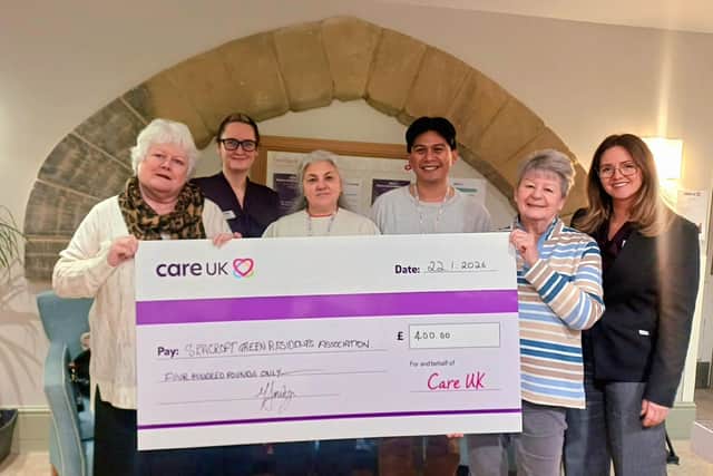 Leeds care home donates to local community group