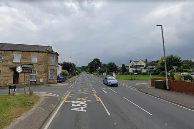 The collision happened on the A58 Wetherby Road at Scarcroft near to the junction with Syke Lane. Picture: Google