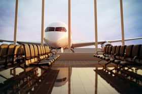 Airport departure lounge