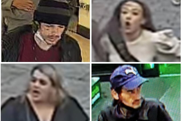 These people are wanted for various crimes committed around the Leeds area
