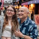 Emma, from Blackpool, with retired doctor Tony, one of the generation gap pairings taking part in the new Channel 4 reality show Worlds Apart (Picture: South Shore/Channel 4)