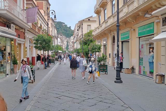 A quaint street in Sorrento