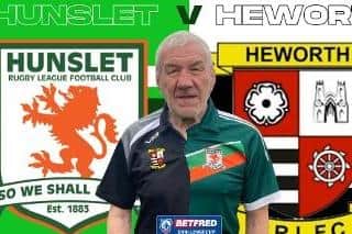 Hunslet chairman Ken Sykes has a foot in both camps this weekend. Picture by Paul Johnson/Hunslet RLFC.