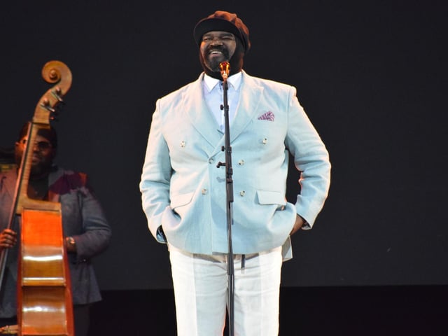 Gregory Porter enjoying the Yorkshire weather