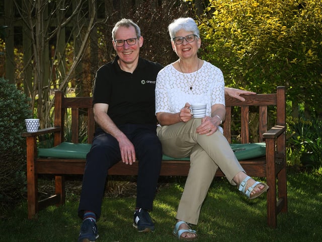 David and Tina Barry from Guiseley signed up to take in Ukrainian refugees after being horrified by pictures of Ukrainian towns and cities being destroyed. They were paired up with interior designer Oxana and her 15-year-old son Sasha. Tina said: "We get on so well, and they are such nice people."