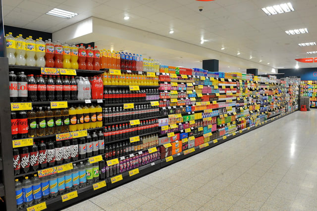 There is plenty of variety on the soft drinks aisle.