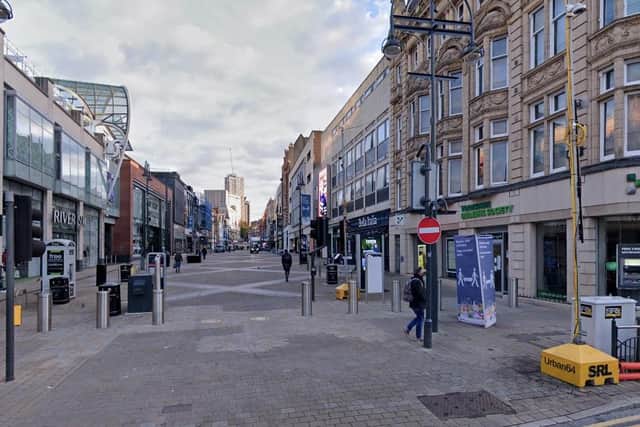 The skaters attacked the man on Briggate. (Google Maps)