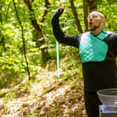 Roy celebrates a win during one of the tasks on Channel 4's new reality gameshow The Hunt: Prey vs Predator (Picture: Channel 4/Pete Dadds)