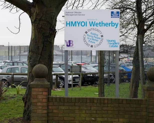 The young offenders institute at Wetherby is the largest in the country