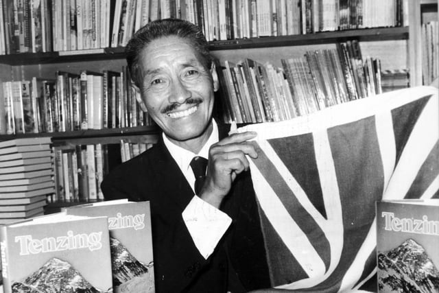 Sherpa Tenzing was at Austicks Bookshop on The Headrow in June 1977 signing copies of his autobiography After Everest.