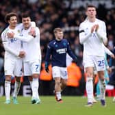 DELIGHT: Ethan Ampadu, left, with matchwinner Joel Piroe after Leeds United's last gasp 2-1 victory against Championship visitors Preston North End at Elland Road.
Photo by George Wood/Getty Images.