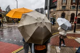 Heavy rain and strong winds are forecast in Leeds on Tuesday evening. Photo: James Hardisty