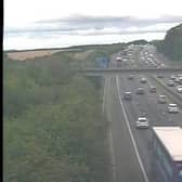 Drivers are being urged to avoid the A1(M) southbound as huge delays are reported. Picture: National Highways/Crown 2022