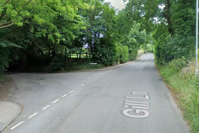 The victim was walking in Warm Lane, Yeadon, near to the junction with Gill Lane. Picture: Google