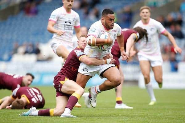 Sam Lisone is proving a good signing for Rhinos. Picture by Ed Sykes/SWpix.com.