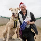 Lucy had clearly been a good girl as Santa left her a present on Christmas morning. The stunning two-year-old Lurcher is full of fun and is a favourite with handlers.
