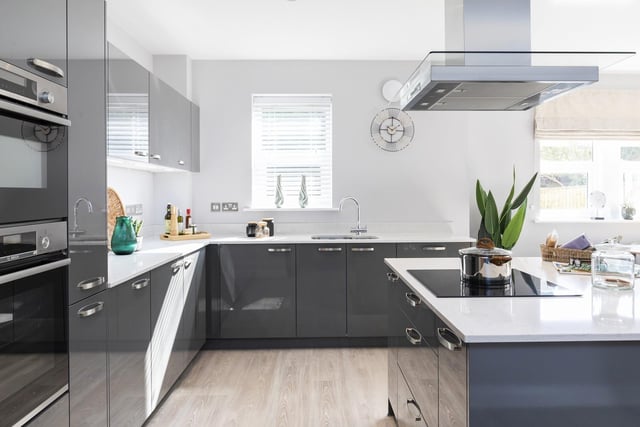 The apartments feature bespoke Mereway kitchens and Bosch appliances.