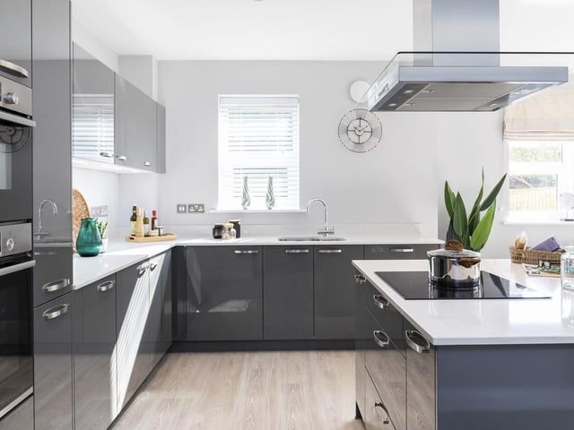 The apartments feature bespoke Mereway kitchens and Bosch appliances.