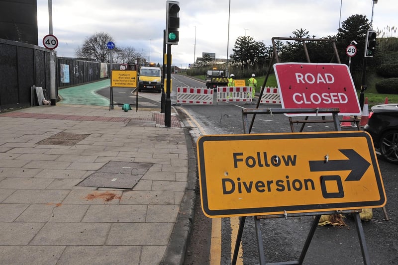 Diversions stretching nearly 18 miles are in place as roadworks take place on a key Leeds junction
