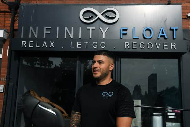 John Page is the owner of Infinity Float, a pioneering spa with flotation pods (Photo: Jonathan Gawthorpe)