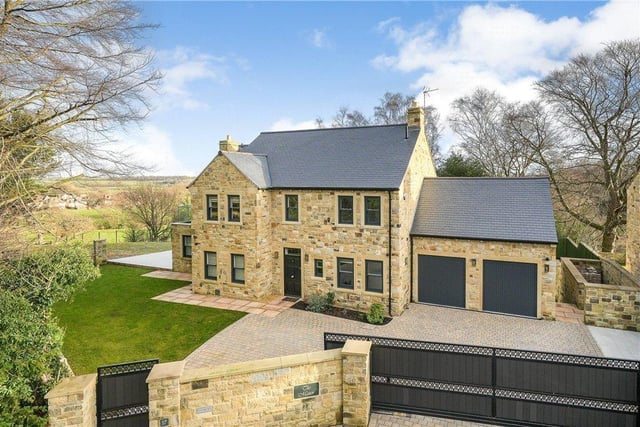 This six bedroom, four bathroom stone-built family home in Manor Park is set behind electric gates with both off road parking and double garage. Located in an exclusive area of North Leeds with some of the most highly sought-after properties nearby, this home boasts far-reaching views over the surrounding countryside as well as a great deal of privacy.
