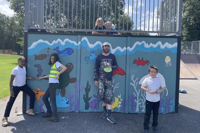 Andy McVeigh, better known as Burley Banksy, has worked with schoolchildren from Reach Primary Learning Centre to transform Holbeck Skate Park