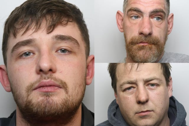 Here are 11 criminals locked up in Leeds this week and their crimes. (Left: Liam Hyde; Top right, Steven Betts; Bottom right, Craig Clayton)