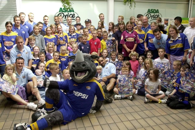 Leeds Rhinos held a meet the players day at Asda's Holt Park store.
