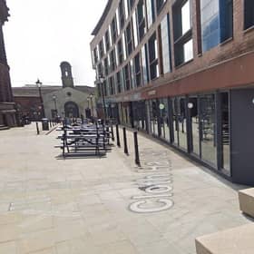 Red’s True Barbecue, at the top of Call Lane,  claims it needs to be allowed to sell booze to customers who aren’t eating if it is to reopen and survive. Picture: Google