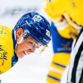 ON THE UP: Centre Finley Bradon has again made progress this season for Leeds Knights. Still only 20, he will represent the GB senior team for the first time this week in Edinburgh at the European Cup of Nations. Picture: Kev Bland/Knights Media.