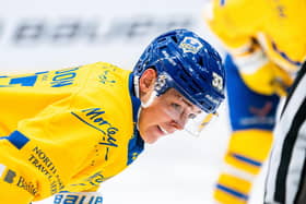 ON THE UP: Centre Finley Bradon has again made progress this season for Leeds Knights. Still only 20, he will represent the GB senior team for the first time this week in Edinburgh at the European Cup of Nations. Picture: Kev Bland/Knights Media.
