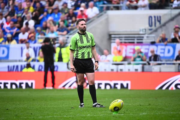 Referee Liam Moore. Picture by Olly Hassell/SWpix.com.