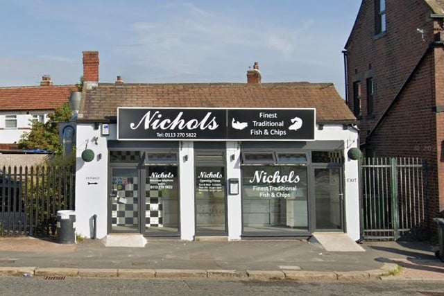 Nichols Fish and Chips, Beeston, has a rating of 4.8 stars from 297 Google reviews. A customer at Nichols Fish and Chips said: "We have been using Nichols for at least 4 years and haven't had a bad meal yet. Fish and chips are well prepared by an owner and staff who care about their customers and the meals are very good value."