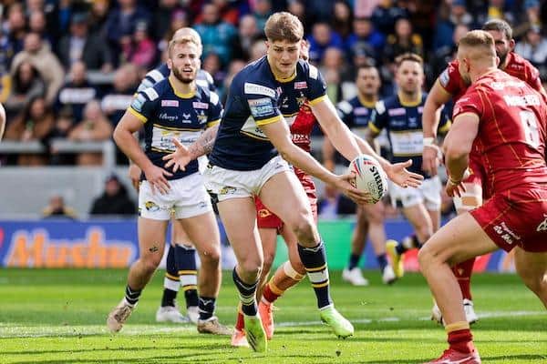 Sam Walters is vying for a Rhinos recall, for the first time since the win over Catalans Dragons on march 25. Picture by Alex Whitehead/SWpix.com.