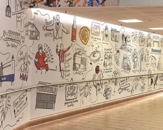 Meadowhall celebrates its 35th anniversary with community mural